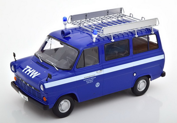Ford Transit Bus MK1 THW Cologne 1965-1970 KKDC180468 Модель 1:18