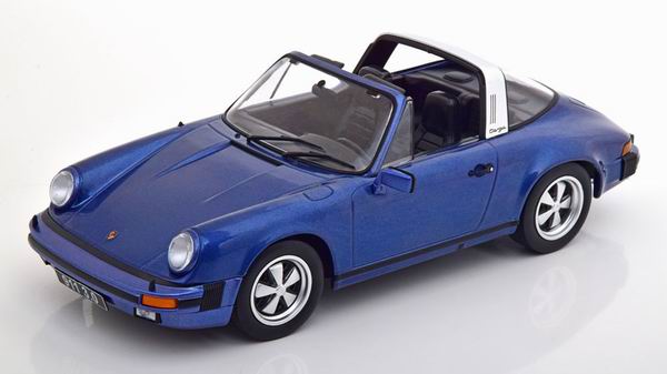 Porsche 911 Carrera 3.0 targa - blue met KKDC180681 Модель 1:18