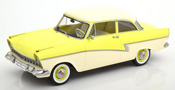 Модель 1:18 Ford Taunus 17M P2 - yellow/white
