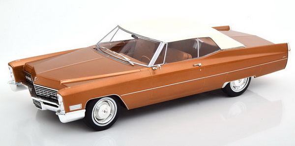 Модель 1:18 Cadillac DeVille Softtop 1967 - gold-brown met.