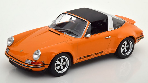 Singer Porsche 911 targa - orange (L.E.750pcs) KKDC180472 Модель 1:18