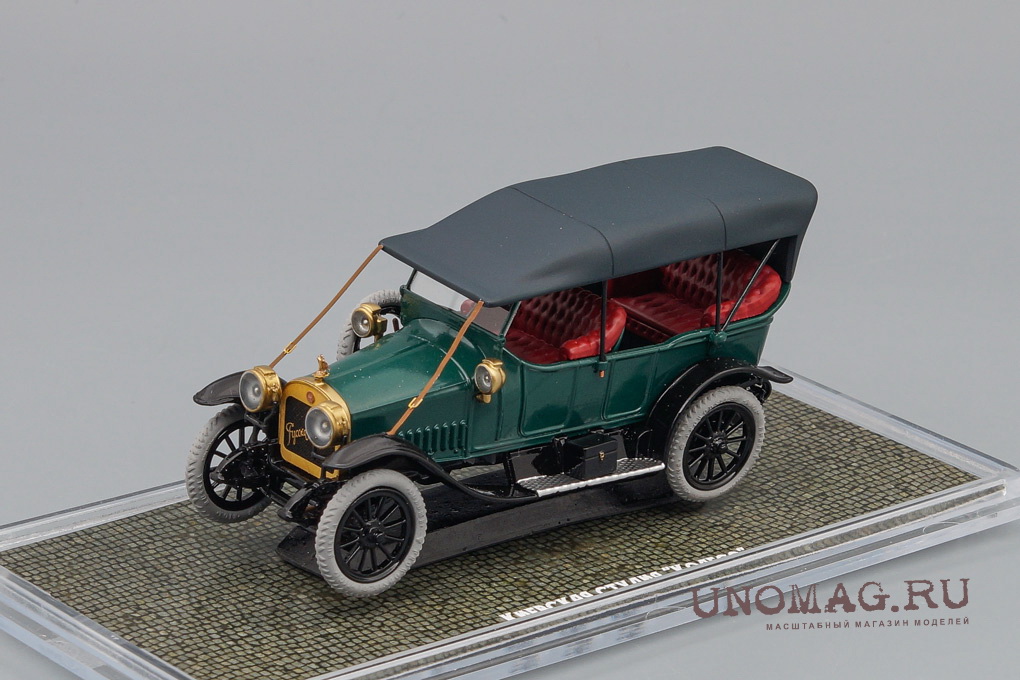 РУССО-БАЛТ тип К 12-20 viii серии 1912-13 г. (закрытый), зеленый K018 Модель 1:43