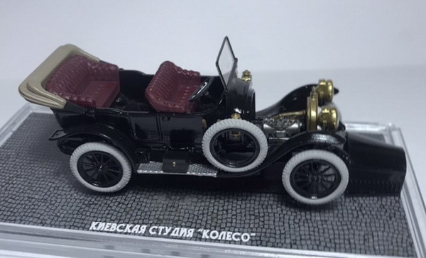 Модель 1:43 Руссо-Балт тип К12-20 VIII серии 1912-13 г.г. (открытый) -  Чёрный