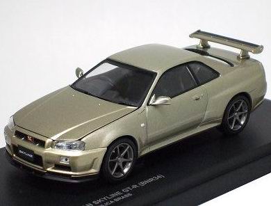 Модель 1:43 Nissan Skyline GT-R (R34) M-Spec (Brass)