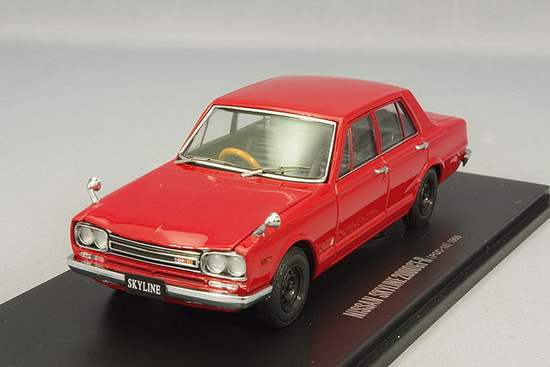 Модель 1:43 Nissan Skyline 2000GT-R (PGC10)early normal wheel Red