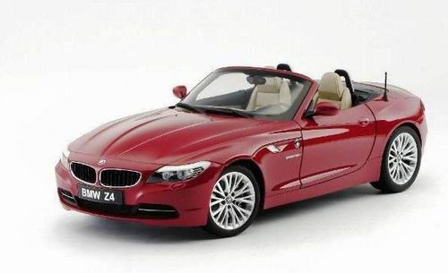 bmw z4 convertible sdrive35i (e89) melbourne red metallic with functional hardtop 08771MR Модель 1:18