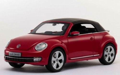 Модель 1:18 Volkswagen Beetle Cabrio - tornado red