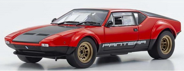 Модель 1:18 De Tomaso PANTERA GT4 1972 - Red/black