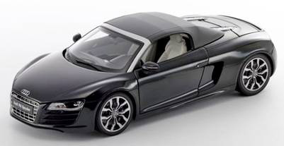 Модель 1:18 Audi R8 Spyder Phantom black