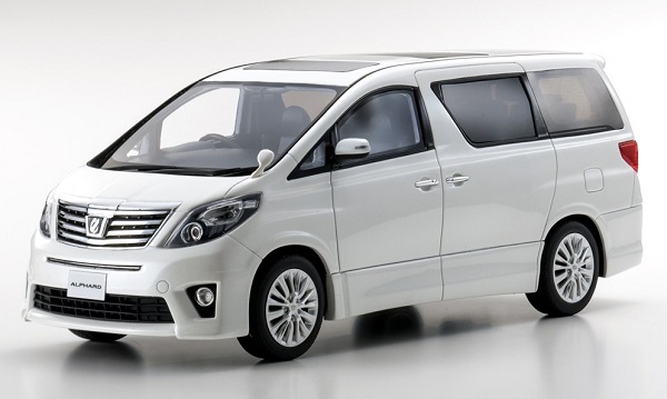 toyota alphard 350s c-package minivan - white met (samurai edition) KSR18013W Модель 1:18