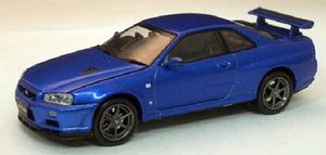 Модель 1:43 Nissan Skyline GT-R BNR34 V-SPEC BAYSIDE BLUE