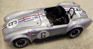 shelby cobra racing screen 427s/c №6 - silver 08046S Модель 1:18