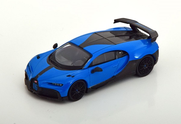Модель 1:64 Bugatti Chiron Pur Sport blue