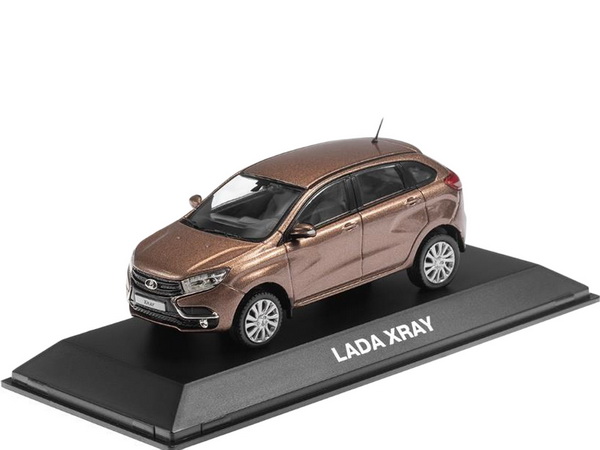 Модель 1:43 Lada Xray - коричневый металлик
