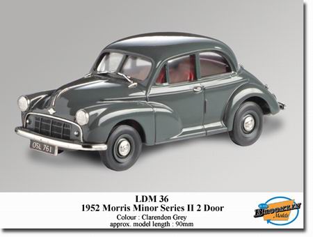 morris minor series ii (2 door) - clarendon grey LDM36 Модель 1:43
