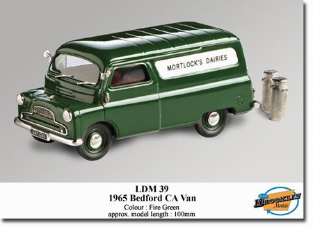 bedford ca van "mortlok`s daires" - fire green LDM39 Модель 1:43