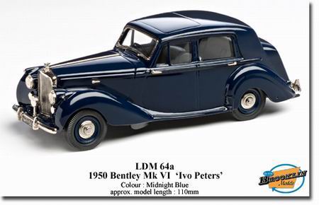 Модель 1:43 Bentley Mk VI (4-door) Saloon (Ivo Peters) - midnight blue