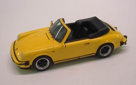 porsche 911 3.2 carrera turbo cabrio - yellow LS202B Модель 1:43