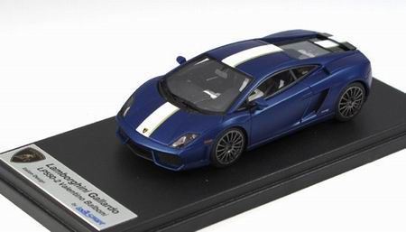 Модель 1:43 Lamborghini Gallardo LP 550-2 «Valentino Balboni» - blue caelum (white/gold stripe)