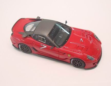 ferrari 599xx versione clienti №7 / red f1 grey ghisa matt LS368I Модель 1:43