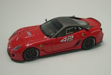 Модель 1:43 Ferrari 599XX Versione Clienti №42 / red F1 met grey ghisa matt