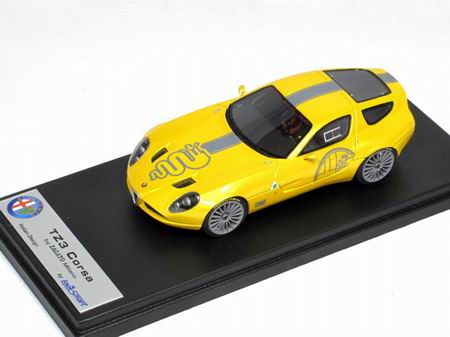 alfa romeo tz3 corsa r zagato - yellow met grey LS380C Модель 1:43