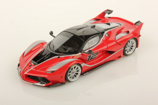 Модель 1:43 Ferrari FXX K №12 - rosso scuderia/silver