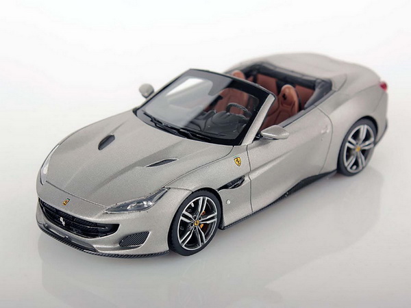 Ferrari Portofino Cabrio Open - alluminio opaco /matt grey LS480SB Модель 1:43