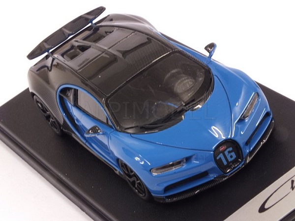 Bugatti Chiron Sport Open Wing Grey Carbon/French Racing Blue
