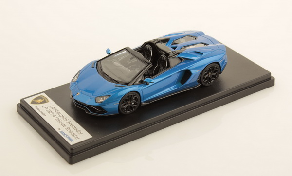 Модель 1:43 Lamborghini Aventador LP 780-4 Ultimae Roadster - blue tawaret