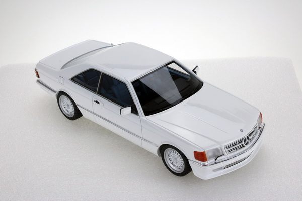 mercedes-benz 560 sec lorinser 1987 - white LS047B Модель 1:18