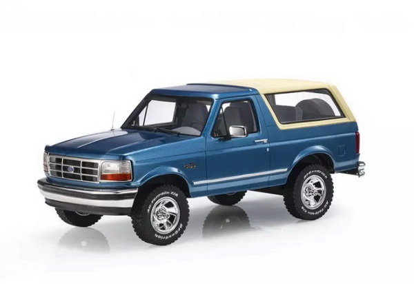 Модель 1:18 Ford Bronco 4x4 - 1992 - Blue met.