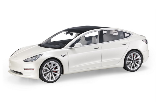 Tesla Model 3 - 2017 - White LS074C Модель 1:18
