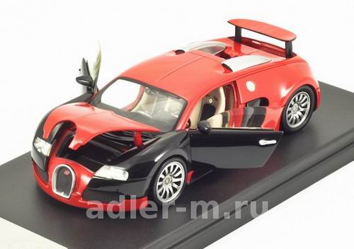 Модель 1:43 Bugatti Veyron - red/black [все открывается]