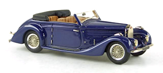 Модель 1:43 Bugatti T57 Cabrio 4-seaters Vanvooren (original car, open) Ch.№57757 - blue