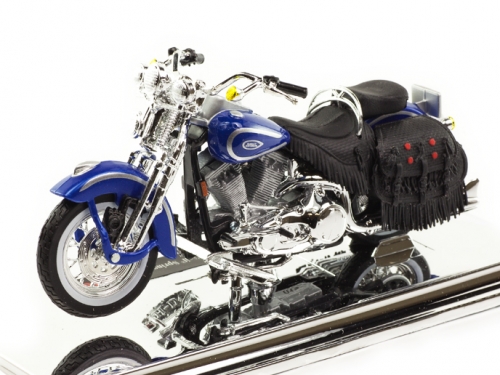 Модель 1:18 Harley-Davidson FLSTS Heritage Softail Springer - blue met