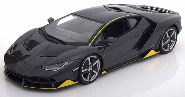 Модель 1:18 Lamborghini Centenario dark grey/yellow