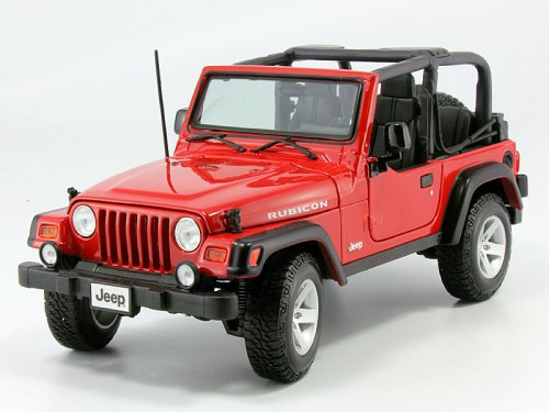 jeep wrangler rubicon - red 31663R Модель 1:18