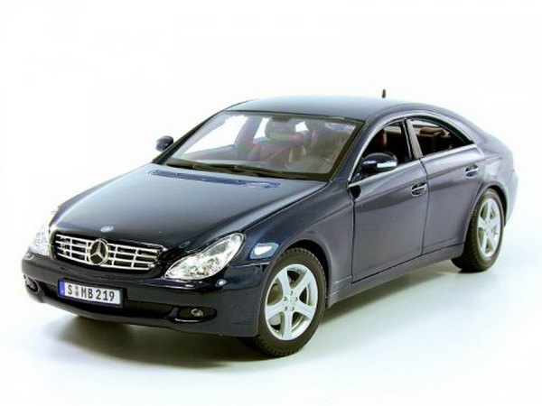 Модель 1:18 Mercedes-Benz CLS-class (W219) темно-синий мет