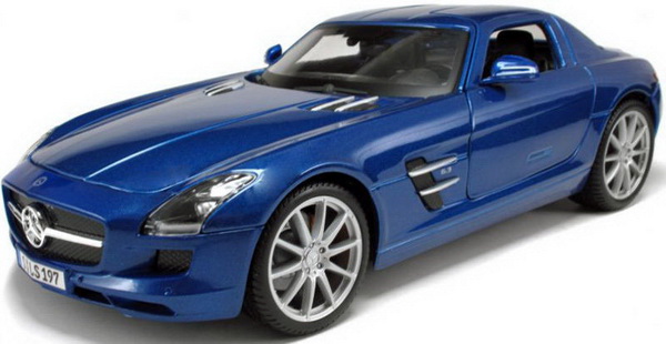 Mercedes-Benz SLS 6.3 AMG - Blue 536196BL Модель 1:18