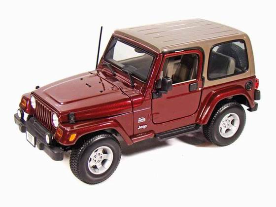 Модель 1:18 Jeep Wrangler Sahara - maroon