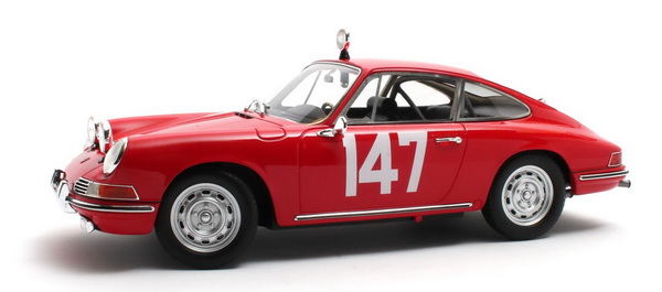 Модель 1:18 Porsche 911S Coupe N147 Winner Class Rally Montecarlo 1965 - Herbert Linge/Peter Falk