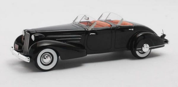 cadillac v16 dual cowl sport pheaton (open) - 1937 - black MX50301-101 Модель 1:43