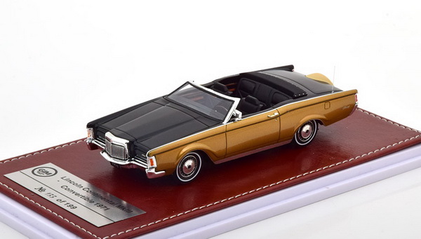 Модель 1:43 Lincoln Continental MkIII Convertible 1971 - black/gold
