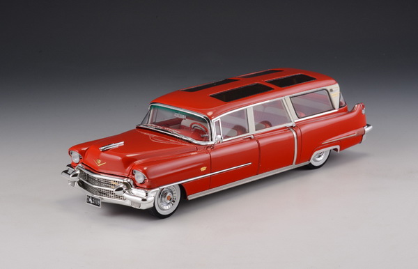 cadillac broadmoor skyview wagon 1956 red GLM120601 Модель 1:43