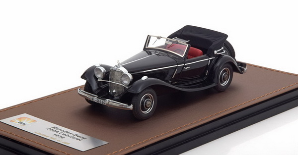mercedes-benz 290a cabriolet w18 (открытый) 1936 black GLM207301 Модель 1:43
