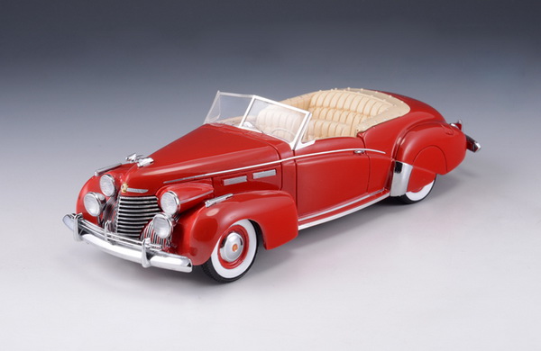 cadillac series 62 victoria convertible (открытый) 1940 red GLM43103901 Модель 1:43
