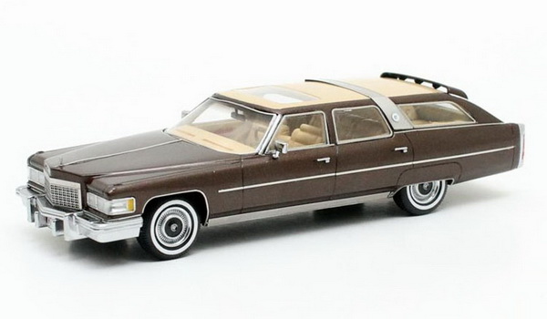 cadillac fleetwood brougham castilian wagon - brown metallic/beige MX20301-311 Модель 1:43