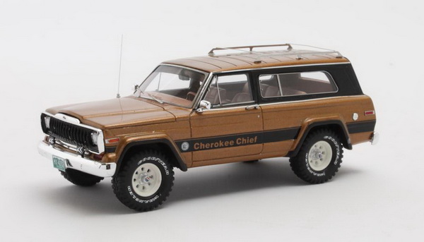 Модель 1:43 Jeep Cherokee Chief ( SJ ) metallic brown '80 - '83