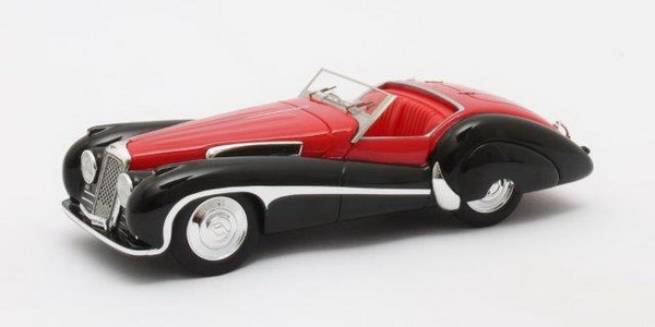 Модель 1:43 Jaguar SS 100 2,5-Litre Roadster Vanden Plas - red/black